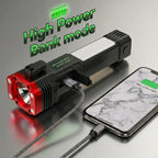 Ultimate 6-in-1 Multifunctional Torch with Long Range & Rechargeable Battery
