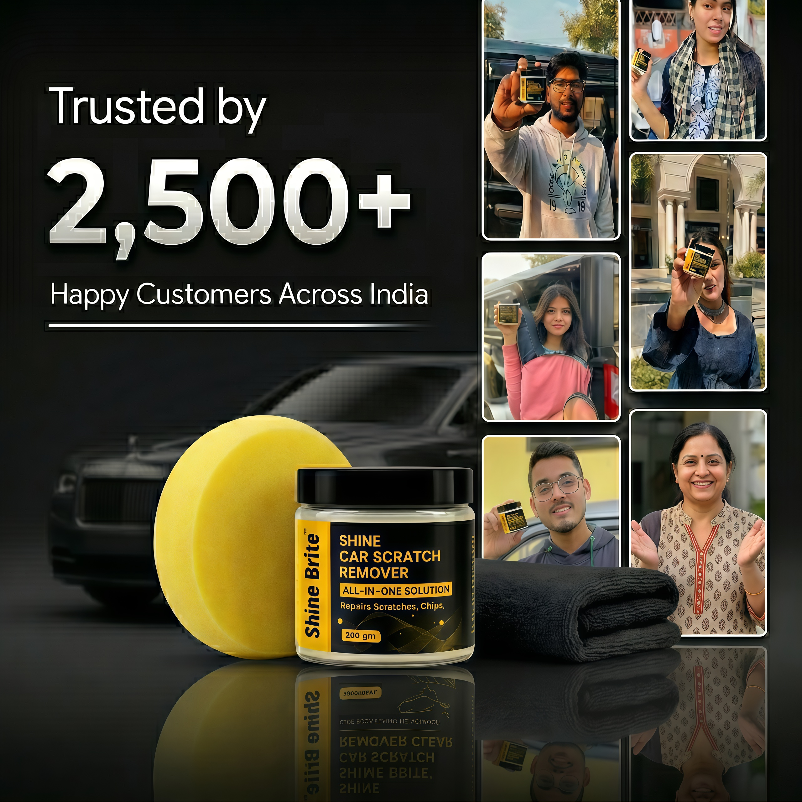 Premium Car Scratch Removal Cream with Deep Restoration & Long-Lasting Shine