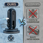 Premium Mini Portable Sealing Machine with Built-in Cutter & Magnetic Back