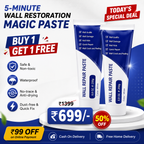 5-Minute Wall Restoration Magic Paste with Long-Lasting Crack Protection Finish (BUY 1 GET 1 FREE)