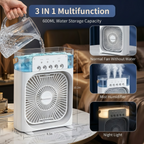 Ultimate Portable Air Cooler Fan with Rapid Cooling & Rechargeable Battery